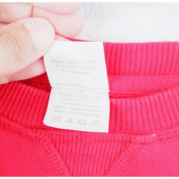 Hanna Andersson Red Kids Pull Over Sweatshirt, size 5 - Picture 10 of 11